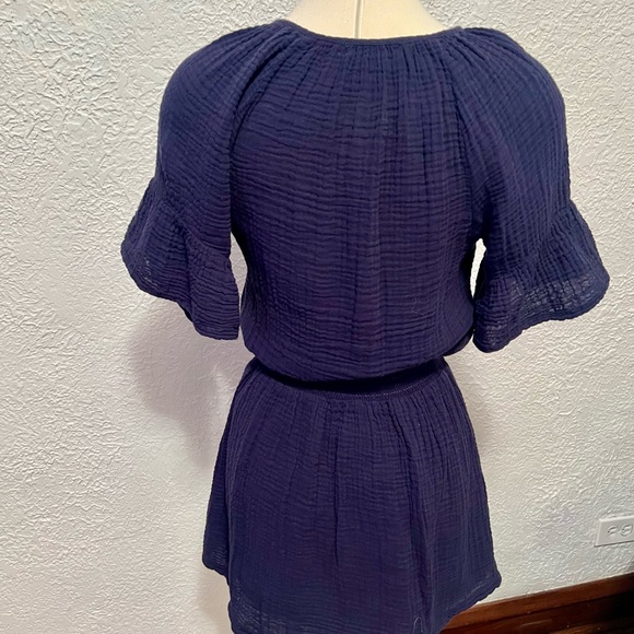 Michael Stars Navy Mini Dress Size XS NWOT - Picture 2 of 3